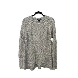 a.n.a Ribbed knit Pullover Crewneck Sweater Women’s‎ Black Size Large